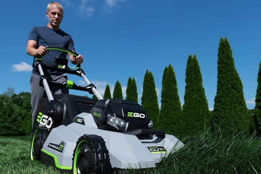 electric walk behind lawn mowers