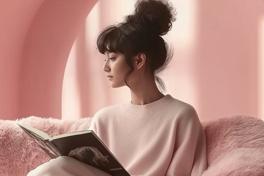 pink modern sofa