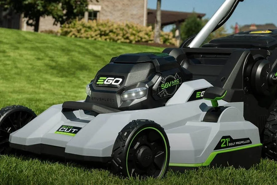 battery powered lawnmower