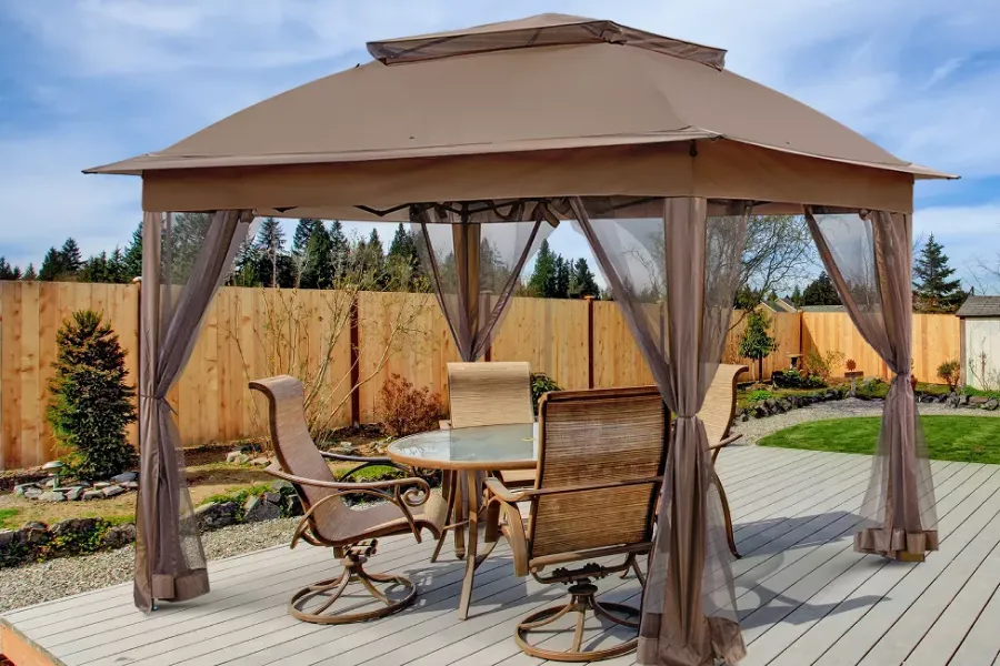 pop up gazebo with mosquito netting