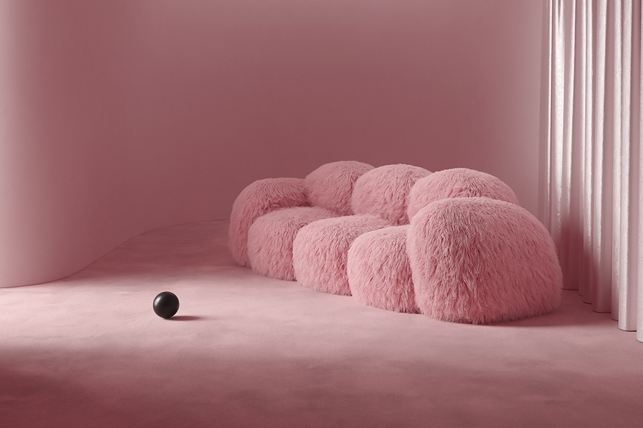 blush pink sleeper sofa