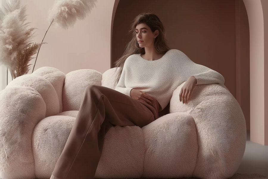plush couch bed