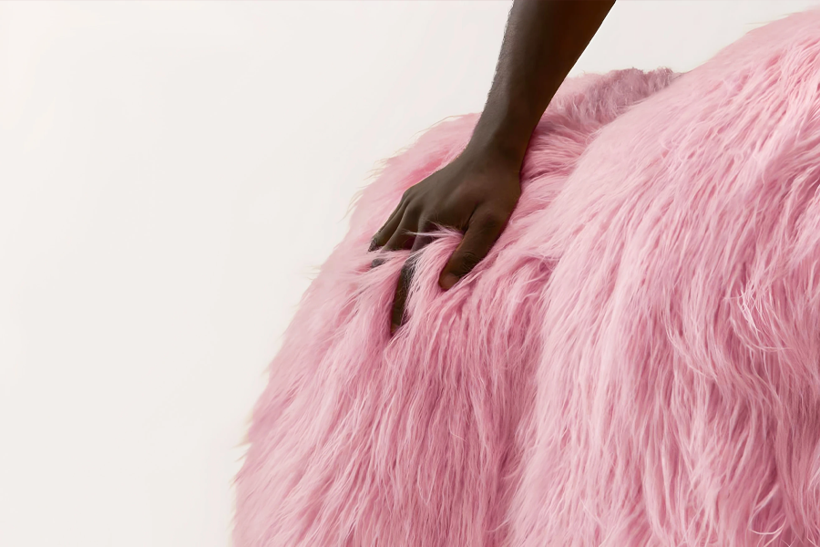 pink modern sofa